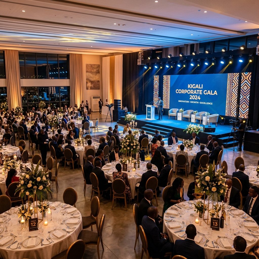 Summit conference stage setup
